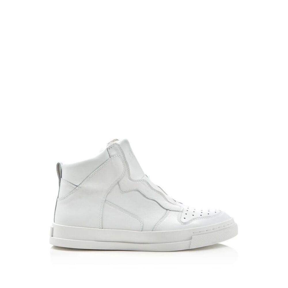ASH Womens White Goring Enigma Round Toe Platform Leather Athletic Sneakers 40 - Picture 2 of 2
